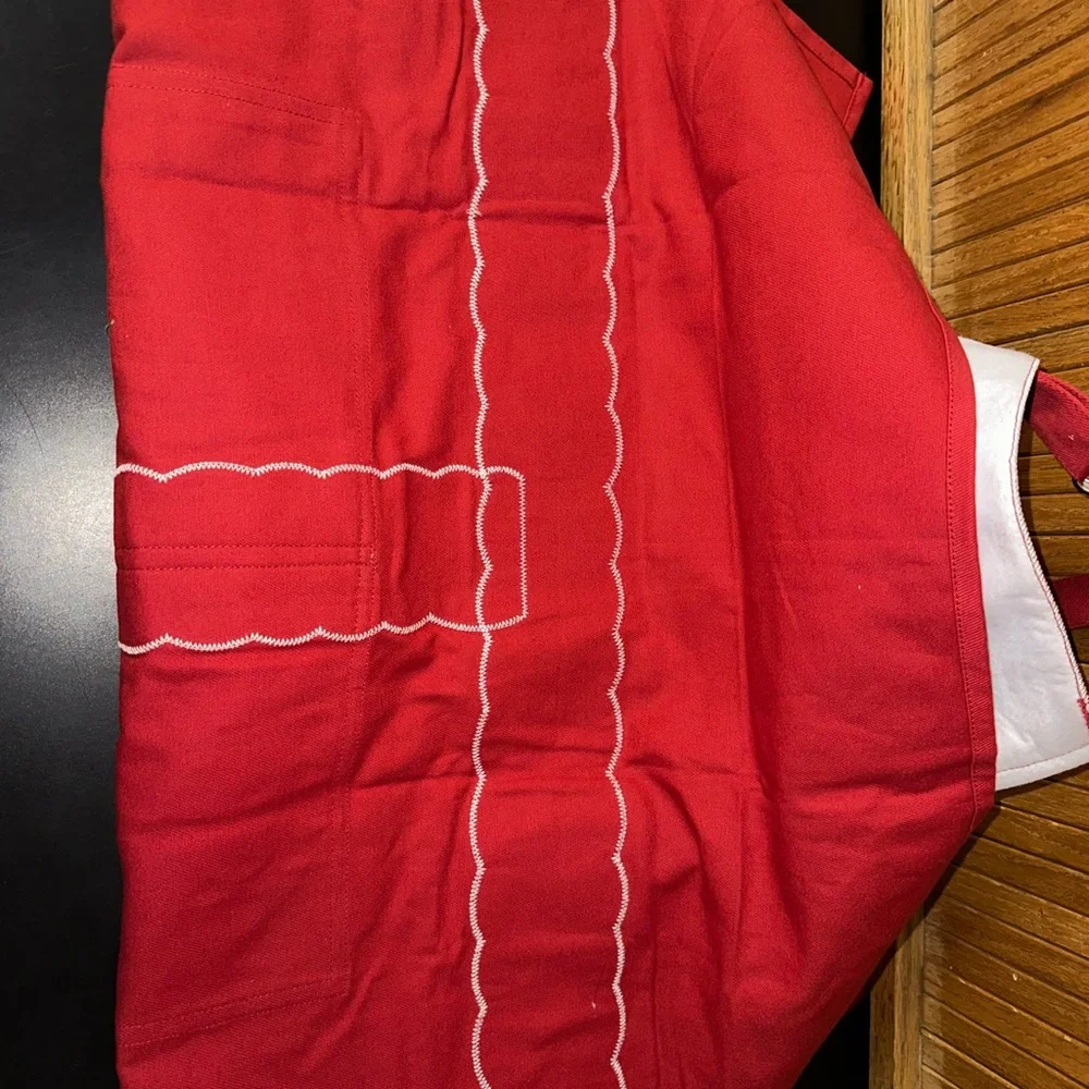 Williams Sonoma Red and White Santa Apron